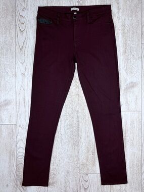 Calvin Klein Jeans Size 6 Burgundy Skinny Jeans